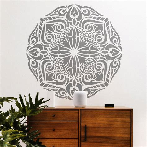 wall mandala stencil|large mandala stencil 40 inch.